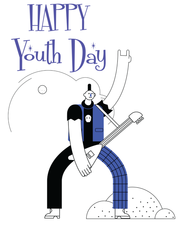 Transparent International Youth Day Design Drawing for Youth Day for International Youth Day