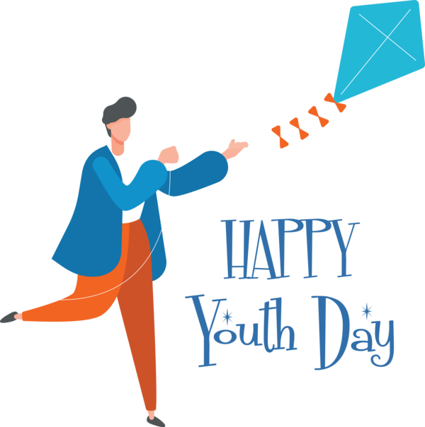 Transparent International Youth Day Logo Makar Sankranti Silhouette for Youth Day for International Youth Day