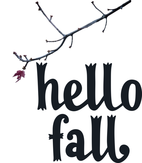 Transparent Thanksgiving Logo Twig Tree for Hello Autumn for Thanksgiving