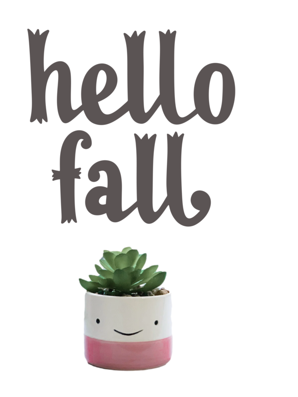 Transparent Thanksgiving Mug Font Flowerpot for Hello Autumn for Thanksgiving