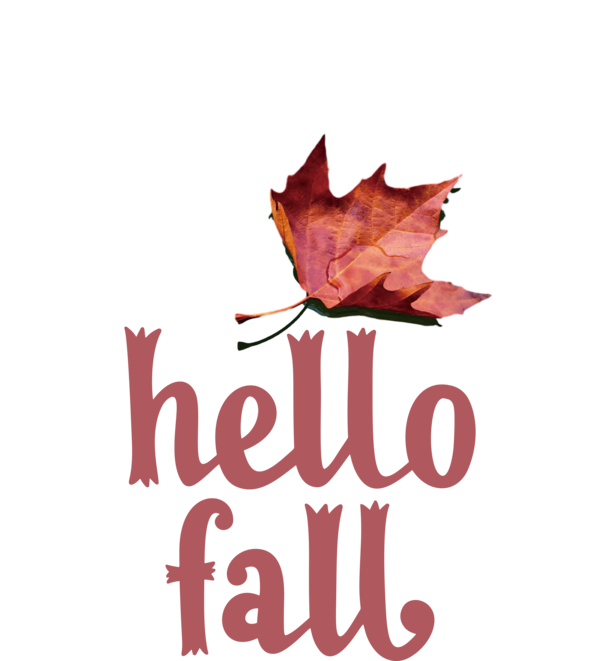 Transparent Thanksgiving Logo Leaf Font for Hello Autumn for Thanksgiving