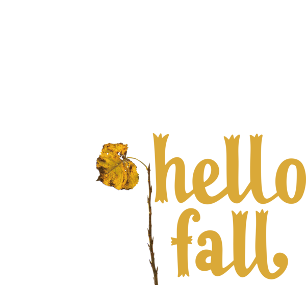 Transparent Thanksgiving Logo Font Yellow for Hello Autumn for Thanksgiving