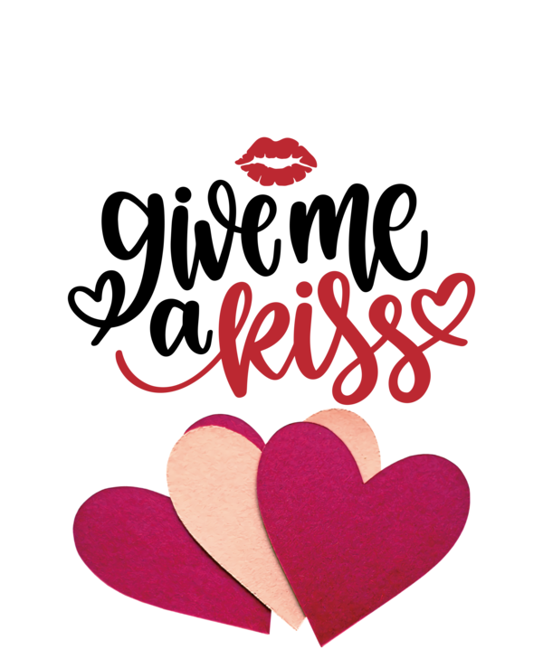 Transparent International Kissing Day Valentine's Day M-095 Font for World Kiss Day for International Kissing Day