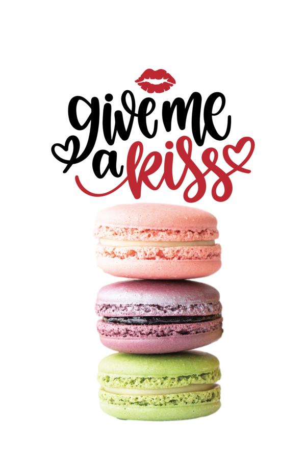 Transparent International Kissing Day Macaroon Superfood Font for World Kiss Day for International Kissing Day