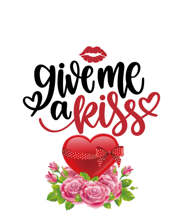 Transparent International Kissing Day Rose Valentine's Day Flower for World Kiss Day for International Kissing Day