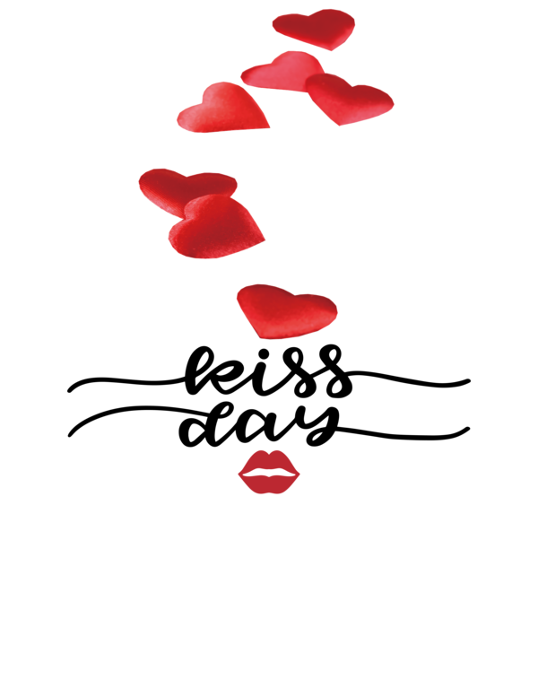 Transparent International Kissing Day Single person Design Idea for World Kiss Day for International Kissing Day