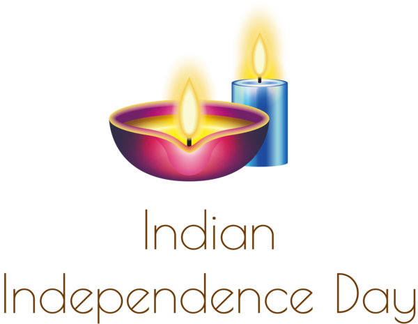 Transparent Indian Independence Day Logo Font Design for Independence Day 15 August for Indian Independence Day