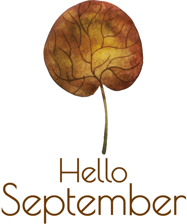 Transparent thanksgiving Font Tree Meter for Hello September for Thanksgiving