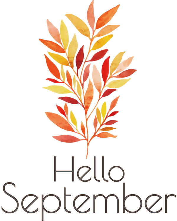 Transparent thanksgiving Watercolor painting Painting Design for Hello September for Thanksgiving