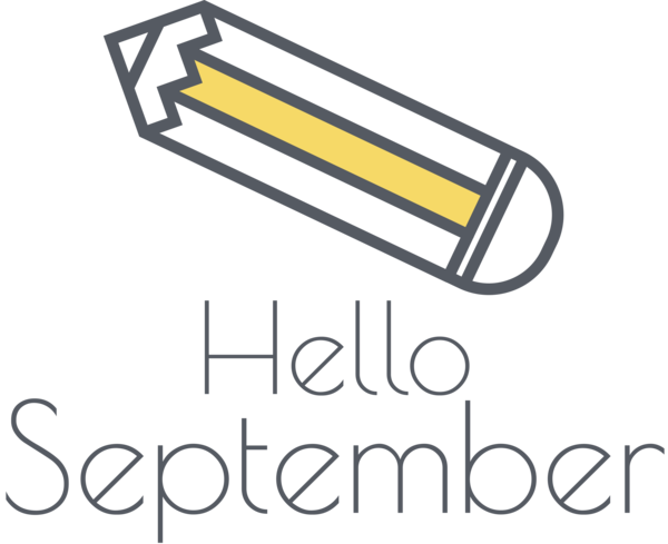 Transparent thanksgiving Logo Font Yellow for Hello September for Thanksgiving