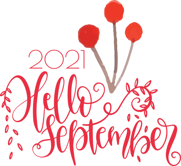 Transparent September Logo Valentine's Day M-095 for Hello September for September