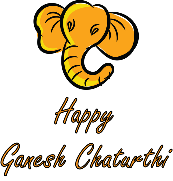 Transparent Ganesh Chaturthi Cartoon Line Flower for Vinayaka Chaturthi for Ganesh Chaturthi