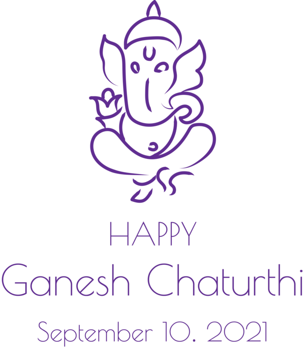 Transparent Ganesh Chaturthi Design Transparency Logo for Vinayaka Chaturthi for Ganesh Chaturthi