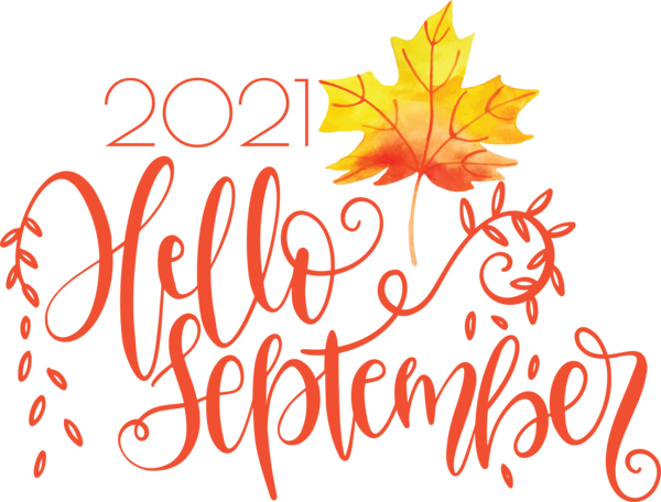Transparent September Leaf Floral design Petal for Hello September for September
