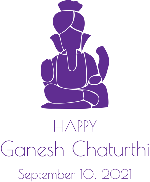 Transparent Ganesh Chaturthi Design Vector Logo for Vinayaka Chaturthi for Ganesh Chaturthi
