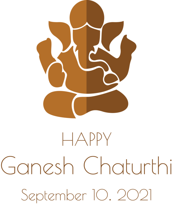 Transparent Ganesh Chaturthi Vector Logo Design for Vinayaka Chaturthi for Ganesh Chaturthi