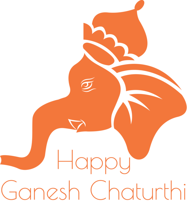 Transparent Ganesh Chaturthi Icon Drawing Design for Vinayaka Chaturthi for Ganesh Chaturthi
