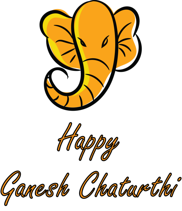 Transparent Ganesh Chaturthi Cartoon Yellow Flower for Vinayaka Chaturthi for Ganesh Chaturthi