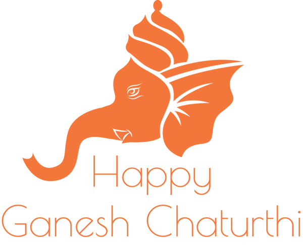 Transparent Ganesh Chaturthi Logo Line Meter for Vinayaka Chaturthi for Ganesh Chaturthi