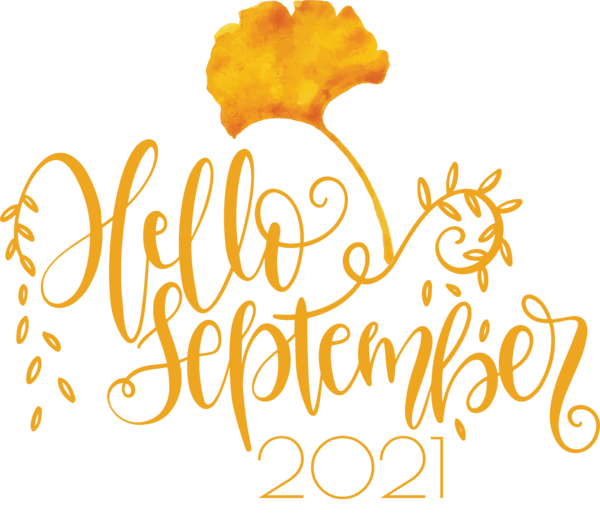 Transparent September Hello September September Logo for Hello September for September