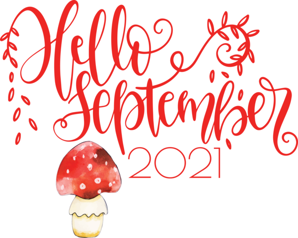 Transparent September Cartoon Produce Line for Hello September for September