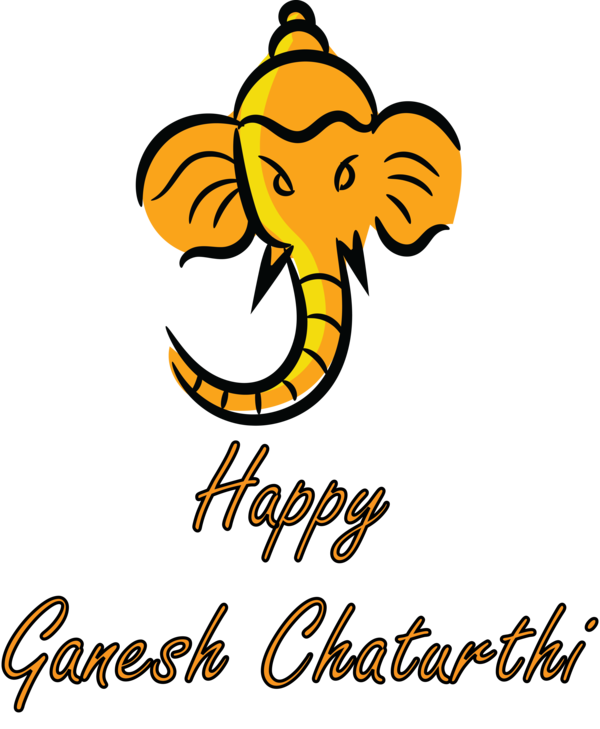 Transparent Ganesh Chaturthi Cartoon Black and white Flower for Vinayaka Chaturthi for Ganesh Chaturthi