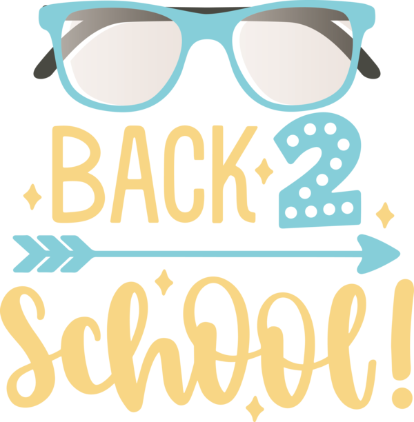 Transparent Back to School Sunglasses Logo Glasses for Welcome Back to School for Back To School