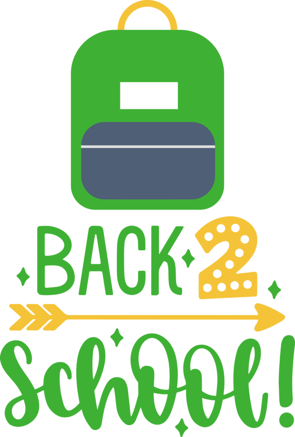 Transparent Back to School Logo Symbol Green for Welcome Back to School for Back To School