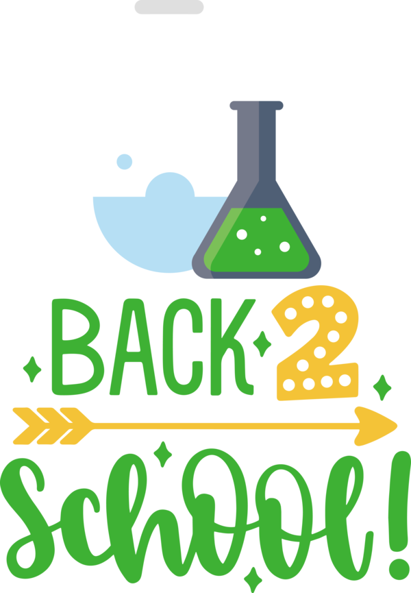 Transparent Back to School Logo Produce Green for Welcome Back to School for Back To School