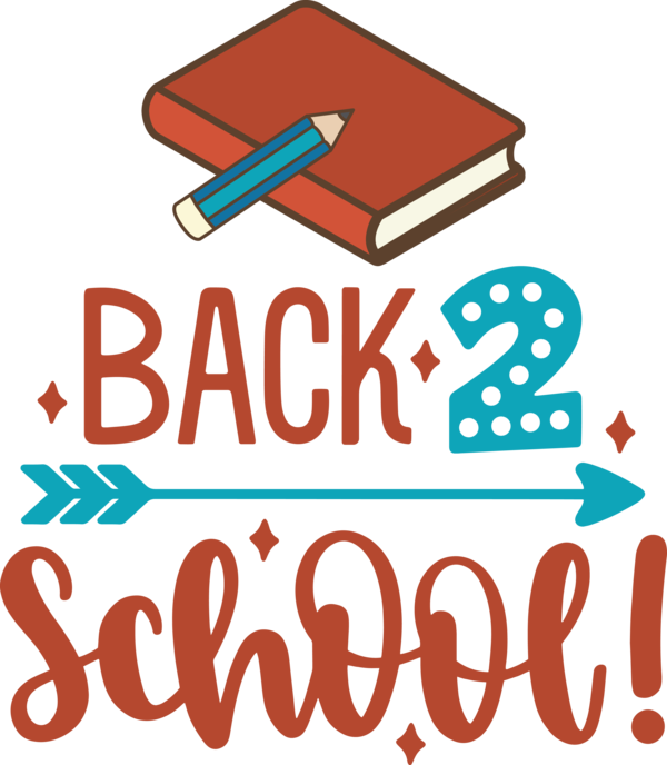 Transparent Back to School Logo Signage Line for Welcome Back to School for Back To School