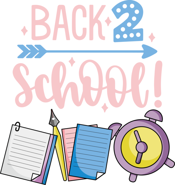 Transparent Back to School Cartoon Design Yellow for Welcome Back to School for Back To School