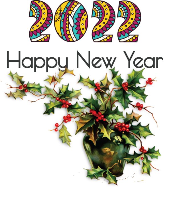 Transparent New Year Christmas Day Bauble Krampus for Happy New Year 2022 for New Year