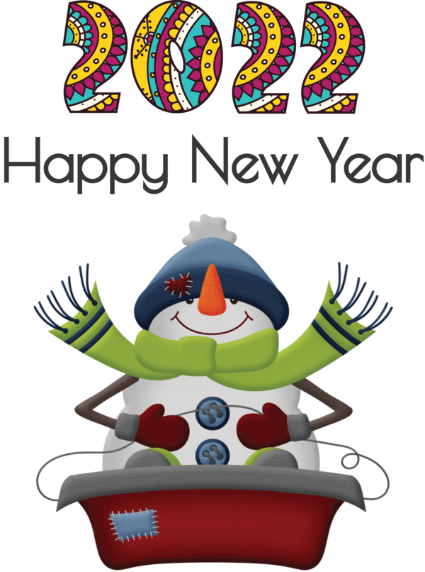 Transparent New Year Mrs. Claus Snowman Christmas Day for Happy New Year 2022 for New Year