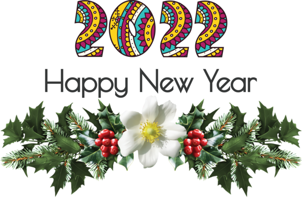 Transparent New Year Mistletoe Christmas Day Christmas Graphics for Happy New Year 2022 for New Year