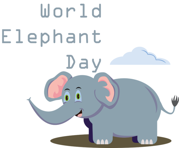 Transparent World Elephant Day African elephants Indian elephant Elephant for Elephant Day for World Elephant Day