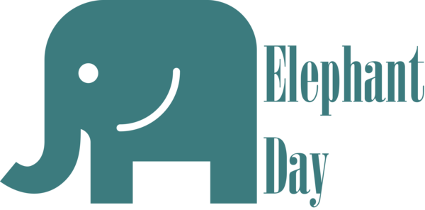 Transparent World Elephant Day Elephants Elephant Logo for Elephant Day for World Elephant Day