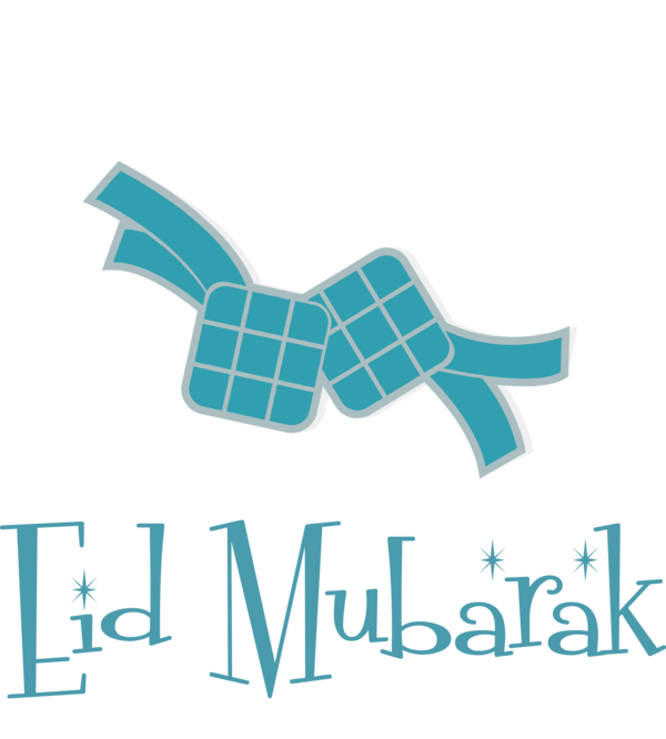 Transparent Eid al Fitr Logo Line Design for Ketupat for Eid Al Fitr