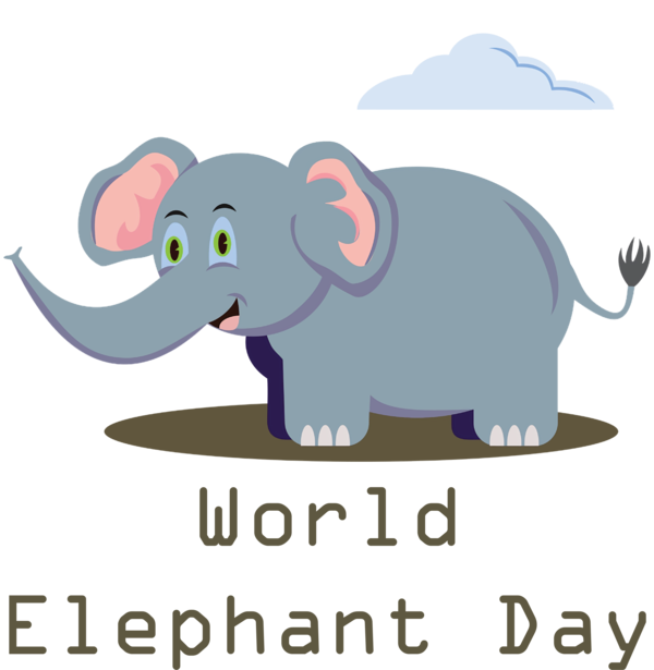 Transparent World Elephant Day Elephant African elephants for Elephant Day for World Elephant Day