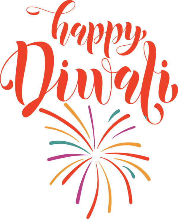 Transparent Diwali Logo Flower Line for Happy Diwali for Diwali