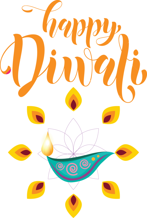 Transparent Diwali Logo Yellow Design for Happy Diwali for Diwali