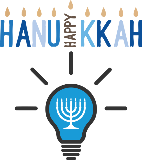 Transparent Hanukkah Line Design Behavior for Happy Hanukkah for Hanukkah