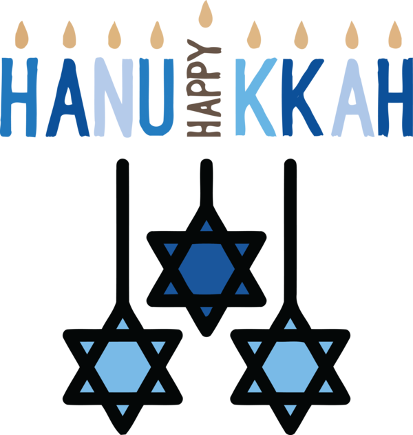 Transparent Hanukkah Star of David Necklace Star of David Earrings for Happy Hanukkah for Hanukkah