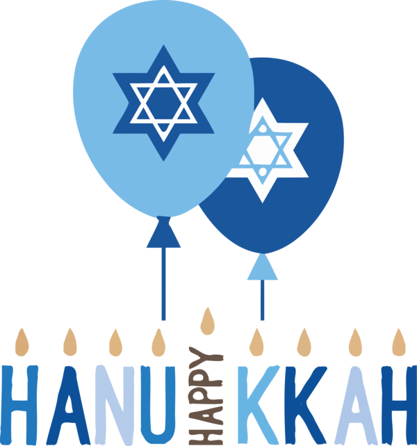 Transparent Hanukkah Star of David Symbol Logo for Happy Hanukkah for Hanukkah