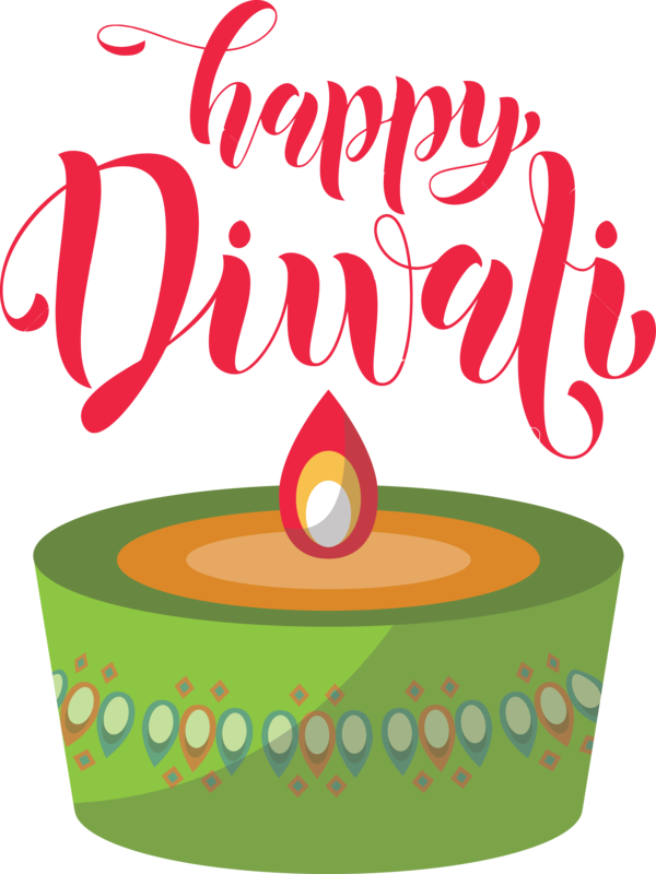 Transparent Diwali Logo Line Produce for Happy Diwali for Diwali