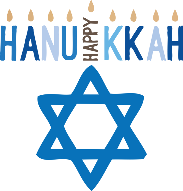 Transparent Hanukkah Design Logo Symbol for Happy Hanukkah for Hanukkah