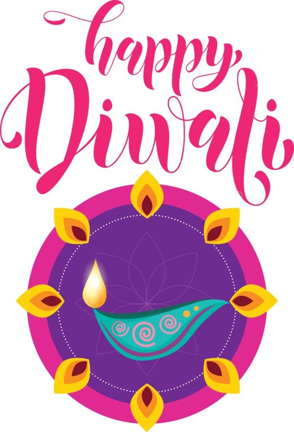 Transparent Diwali Logo Line Fashion for Happy Diwali for Diwali