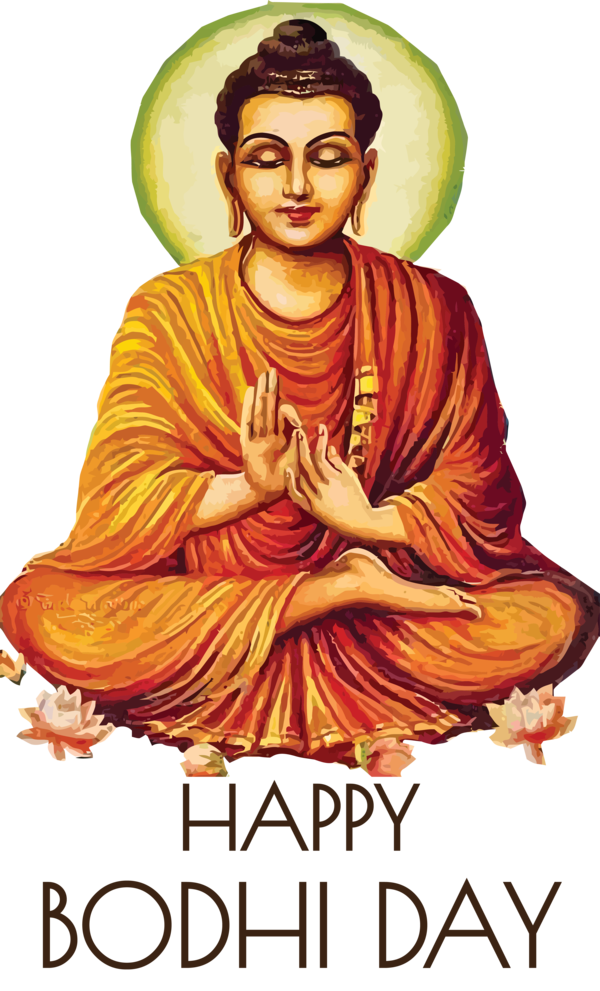 Transparent Bodhi Day Gautama Buddha Buddhist temple Theravada for Bodhi for Bodhi Day