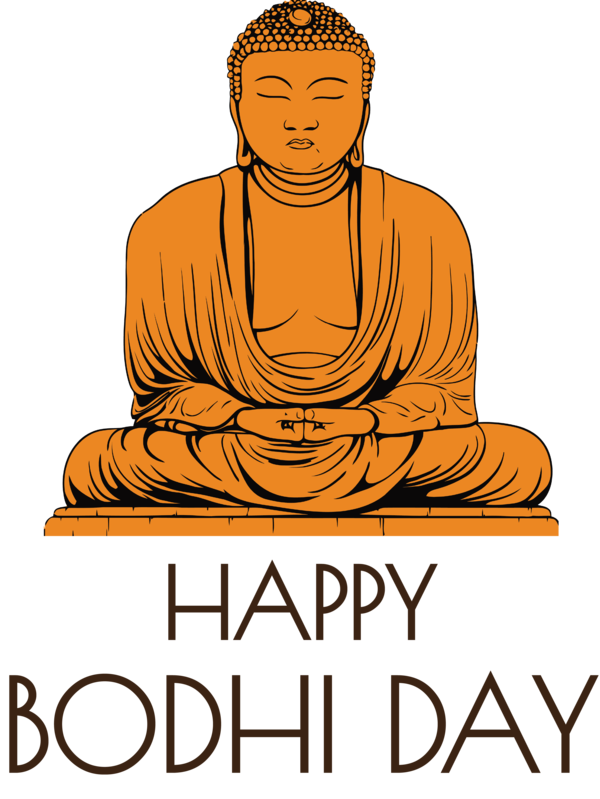 Transparent Bodhi Day Gautama Buddha Buddharupa Vesak for Bodhi for Bodhi Day