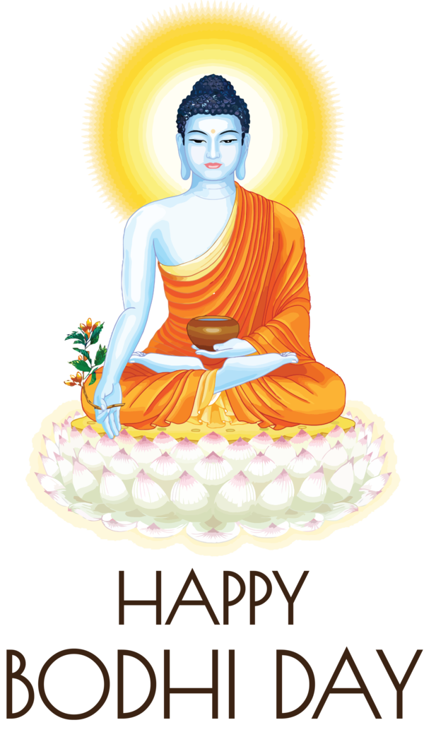 Transparent Bodhi Day Vesak Buddha's Birthday Buddhist temple for Bodhi for Bodhi Day