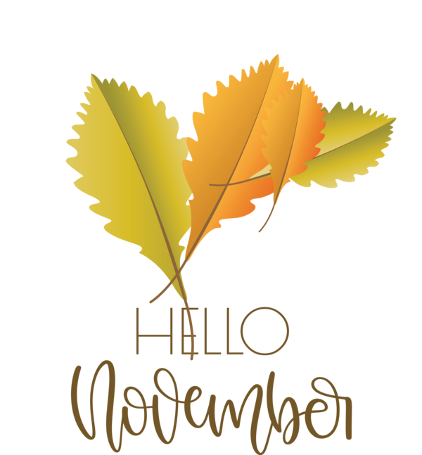Transparent Thanksgiving November Logo Cartoon for Hello November for Thanksgiving